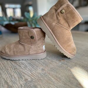 UGG Jona Chestnut Suede Boots Size 1